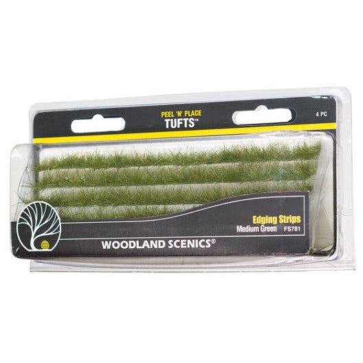 WOODLAND SCENICS Medium Green Edging Strips