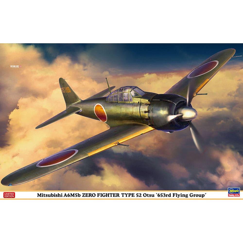 HASEGAWA 1/32  Mitsubishi A6M5b Zero Fighter Type 52 Otsu "653rd Flying Group"