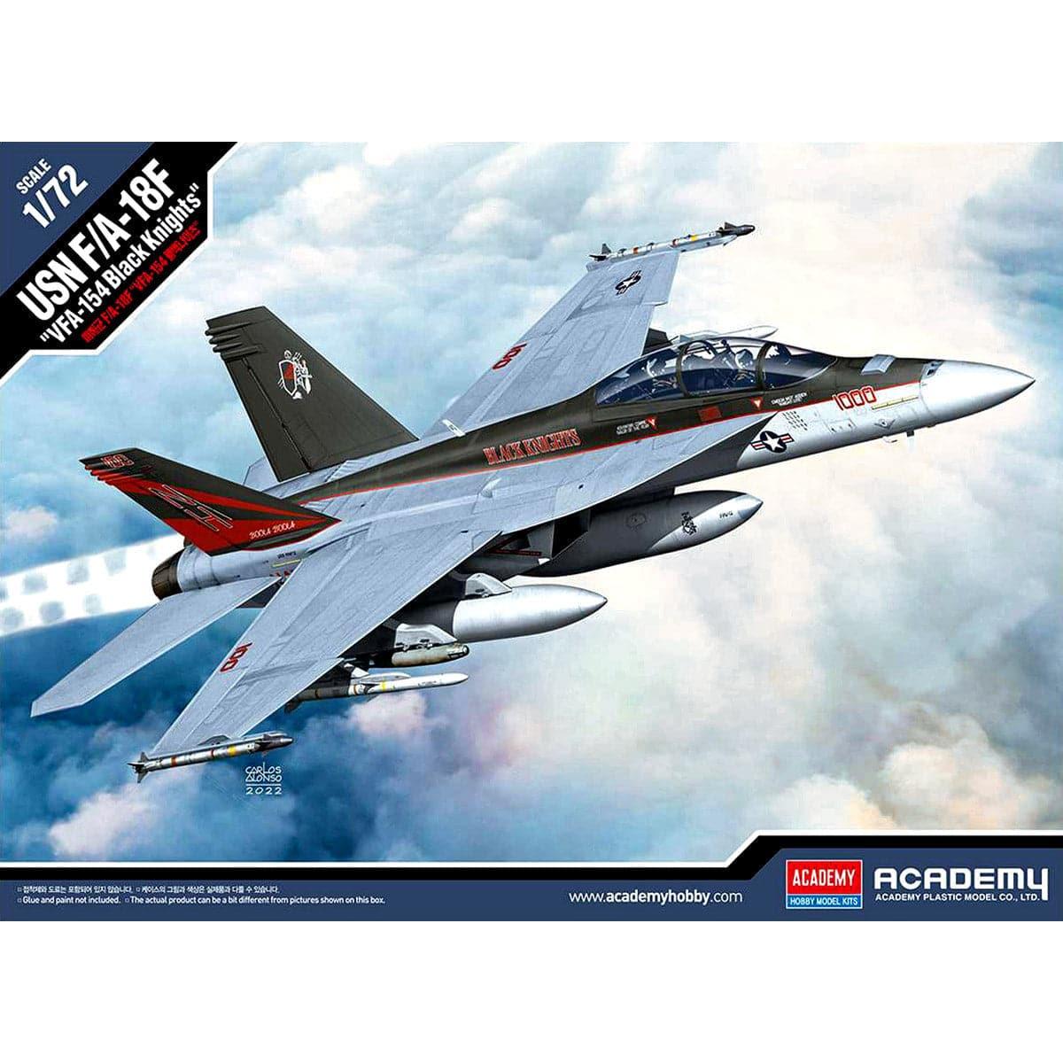 ACADEMY 1/72 USN F/A-18F "VFA-154 Black Knights"