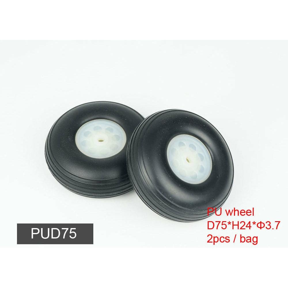 DANCING WINGS HOBBY PU Wheel D75*H24*F3.7 (2pcs/Bag)