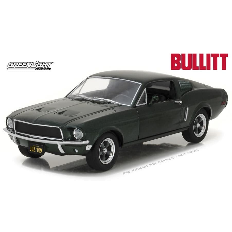 GREENLIGHT 1/24 Bullitt 1968 Ford Mustang GT Fastback Movie