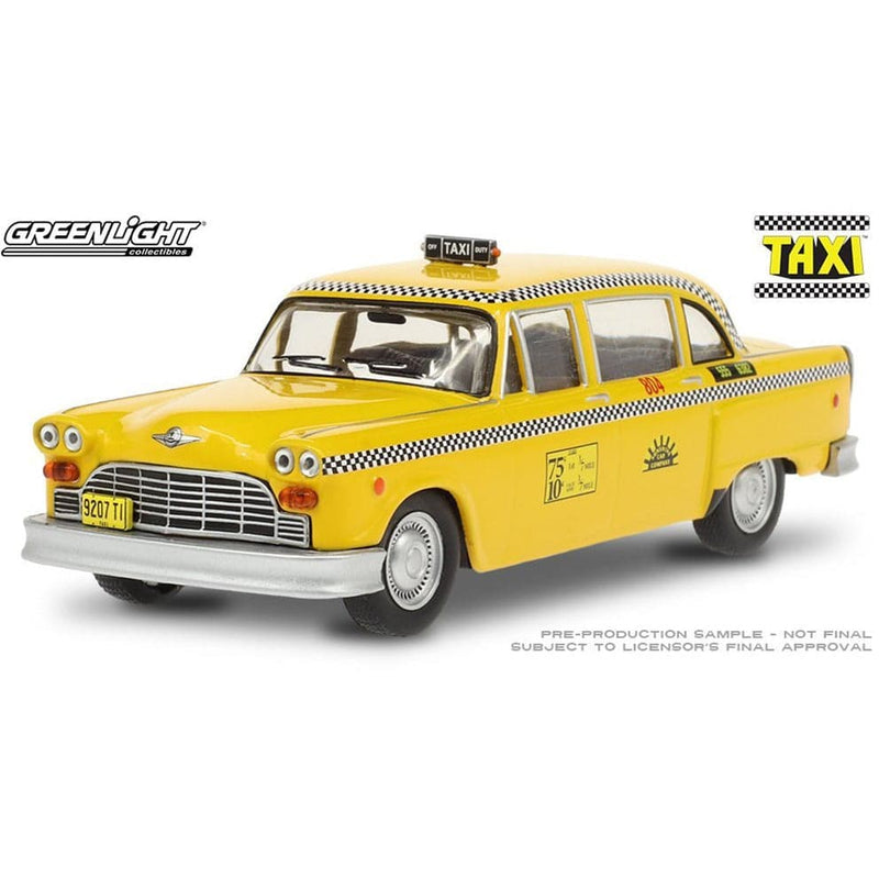 GREENLIGHT 1/43 Taxi 1974 Checkered Taxi Sunshine Cab Compa