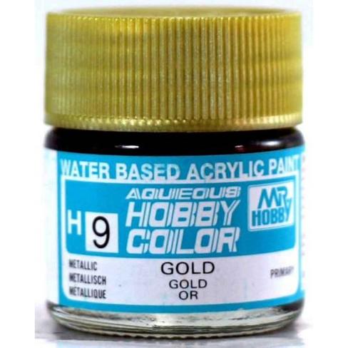MR HOBBY Aqueous Metallic/Gloss Gold - H009