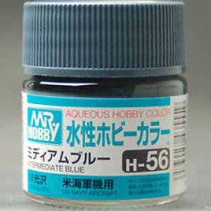 MR HOBBY Aqueous Semi-Gloss Interm Blue - H056