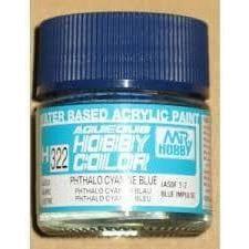 MR HOBBY Aqueous Gloss Cyan Blue - H322