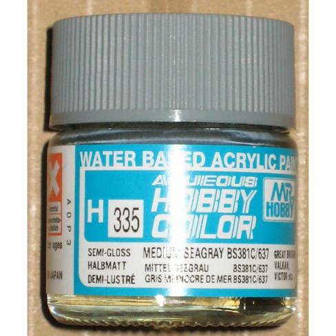 MR HOBBY Aqueous Semi-Gloss Medium Sea Grey - H335