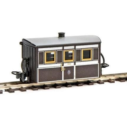 PECO OO9 FR 'Bug Box' Coach Third Class Victorian Plum & Cream (GR555)