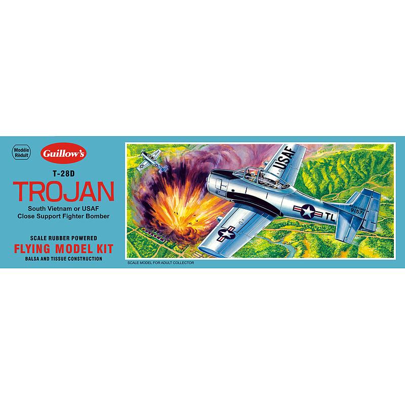 GUILLOWS 1/30 North American T-28D Trojan Balsa Flying Model Kit