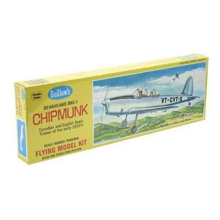 GUILLOWS 1/24 DHC-1 Chipmunk Balsa Flying Model Kit