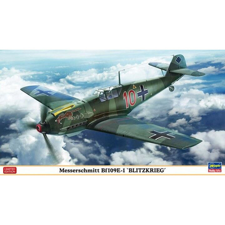 HASEGAWA 1/48 Me Bf109E-1 Blitzkrieg