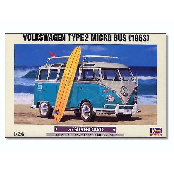HASEGAWA 1/24 Volkswagen Type 2 Micro Bus (1963) "Full Interior"