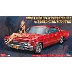 HASEGAWA 1/24 1966 American Coupe Type I w/Blond Girl's Figure