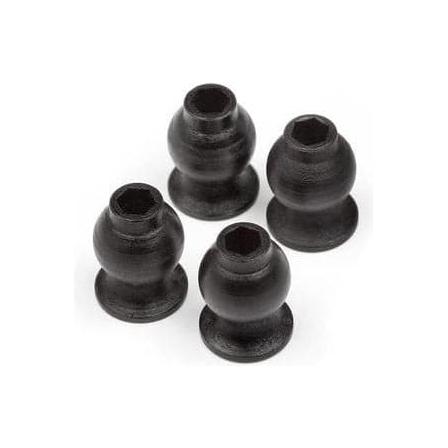 (Clearance Item) HB RACING Ball Hex Nut 6.8mm (4Pcs)