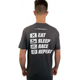 HB RACING Eat/Sleep/Race/Repeat T-Shirt (L)