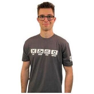 HB RACING Eat/Sleep/Race/Repeat T-Shirt (XXL)