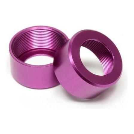 (Clearance Item) HB RACING Cylinder Upper Cap (Purple/2Pcs)