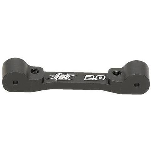 HB RACING Rear Suspension Mount (2 Degrees/Aluminium/Black)
