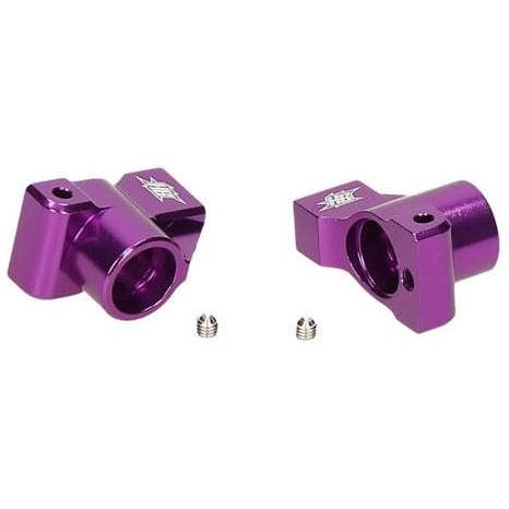 (Clearance Item) HB RACING Aluminium Rear Hub Carrier (0 Degree/Purple)