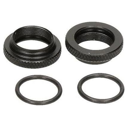(Clearance Item) HB RACING Shock Spring Adjust Nut (Black/M12/2Pcs)