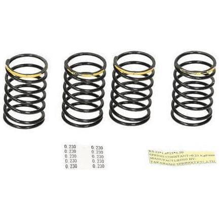 (Clearance Item) HB RACING High Quality Matched Spring V1 Yellow (Super Soft/4Pcs)