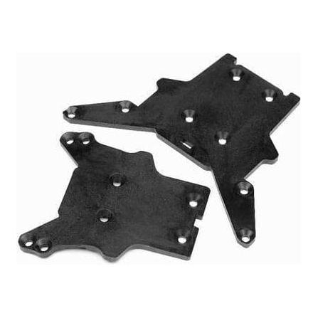 HB RACING Skid Plate Set (Front/Rear)