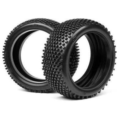 (Clearance Item) HB RACING 1/8 Block Tyre White (2)