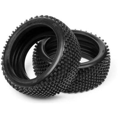 (Clearance Item) HB RACING 1/8 Block Tyre Blue (2)