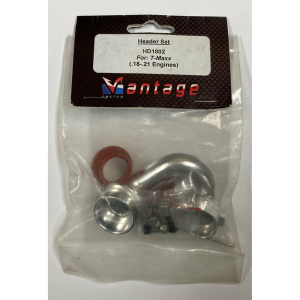 VANTAGE RACING Header Set fo Traxxas T-Maxx (.18 - .21 Engine)