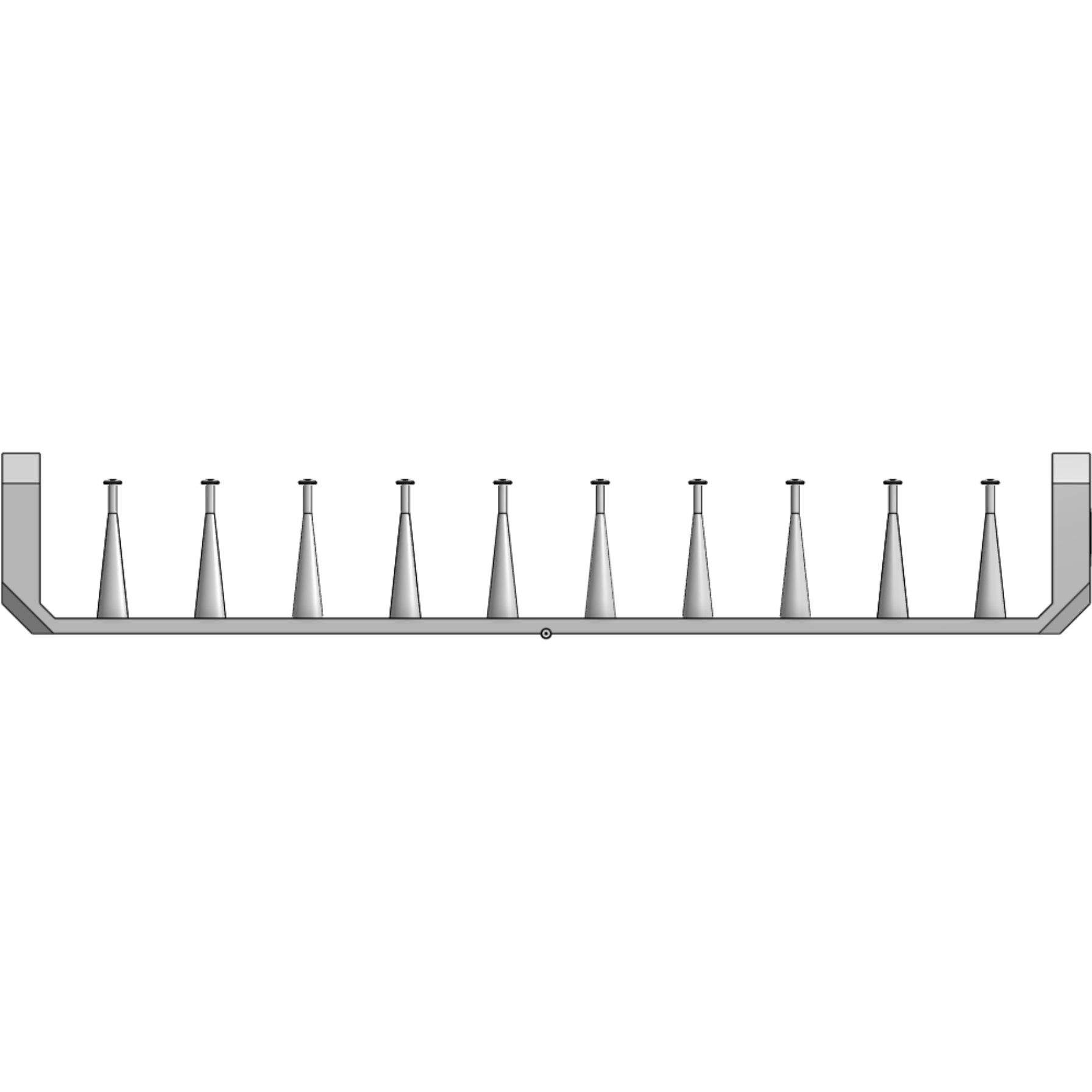 HWS Pop Rivets 0.8mm 1/20 Scale - 85pcs