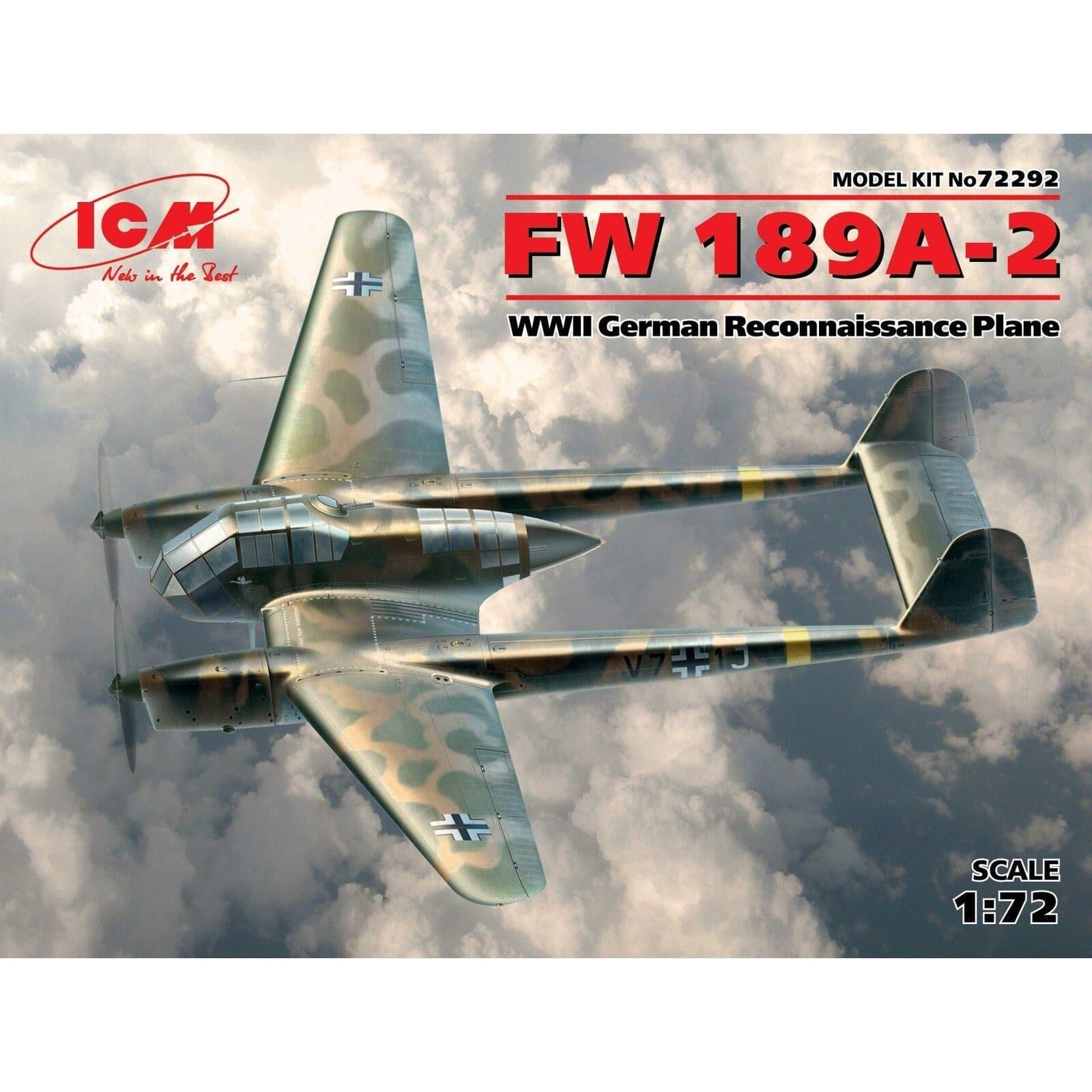 ICM 1/72 FW 189A-2 WWII German Reconnaissance Plane