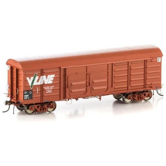 AUSCISION HO VBBF Box Van, VR Wagon Red with V/Line Logo (4 Pack)