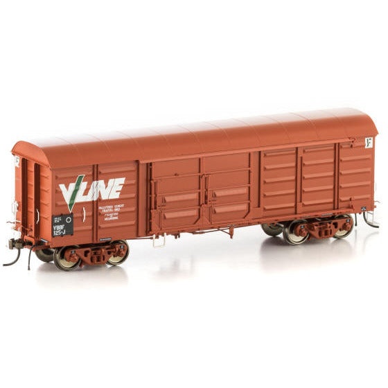AUSCISION HO VBBF Box Van, VR Wagon Red with V/Line Logo (4 Pack)
