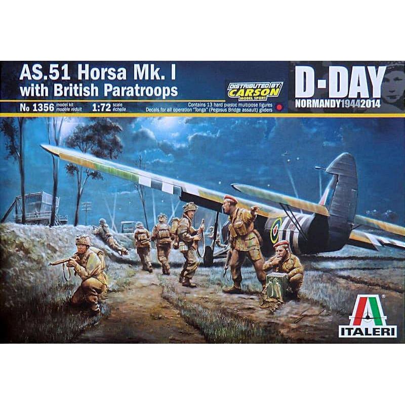 ITALERI 1/72 AS.51 Horsa Mk.I/II & British Paratroopers