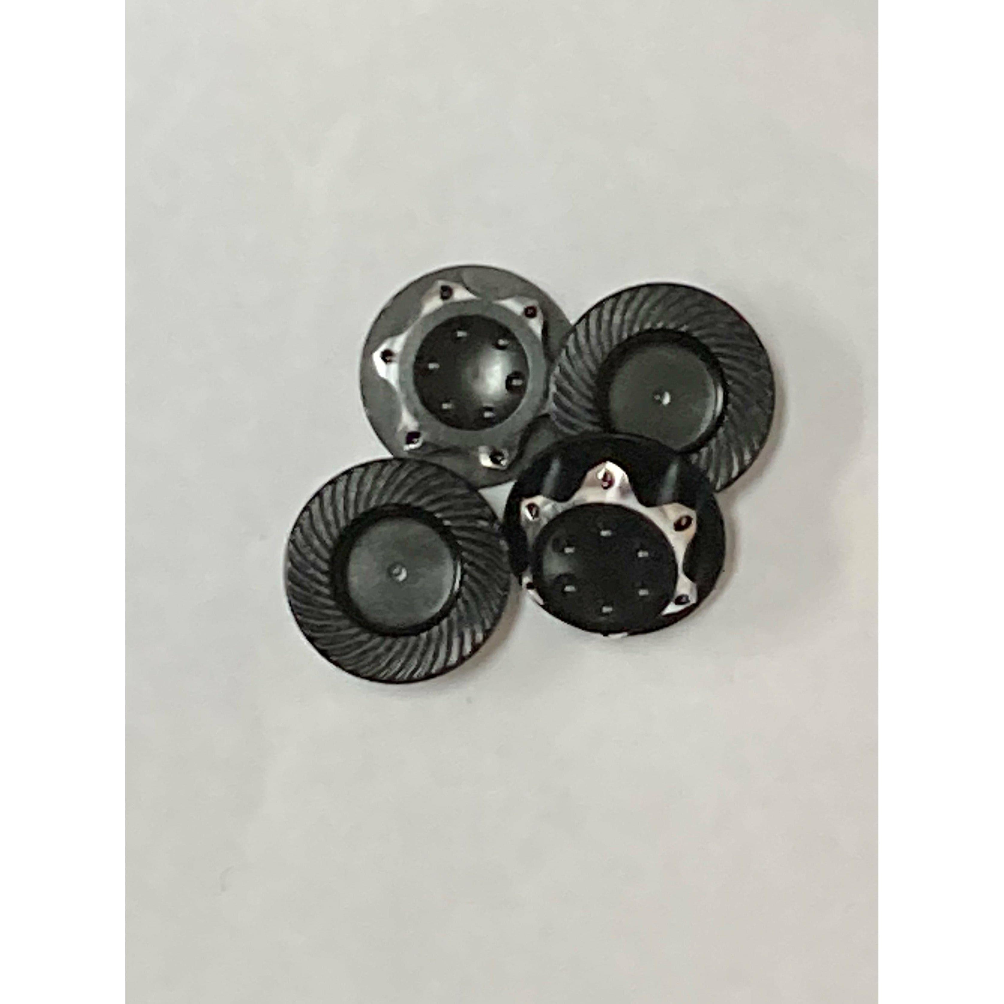 JPRC 17mm Wheel Nut Serrated Black (4)