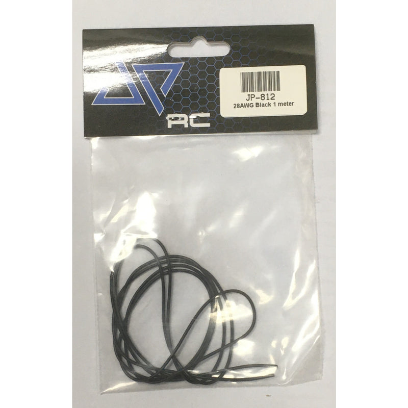 JPRC 28AWG Black Silicone Wire 1m/bag