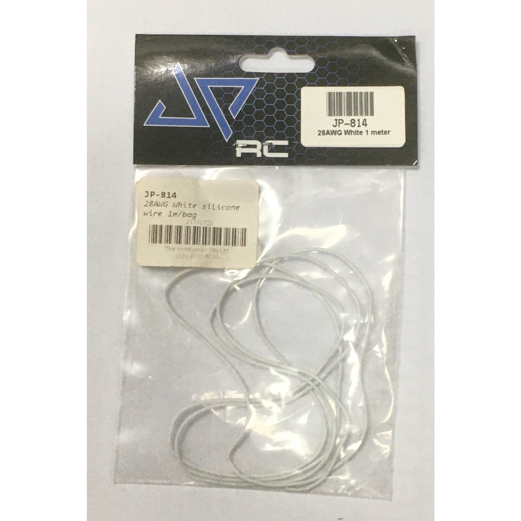 JPRC 28AWG White Silicone Wire 1m/bag