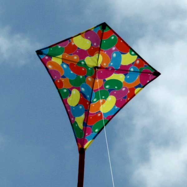 WINDSPEED Jellybeans Diamond Single String Kite