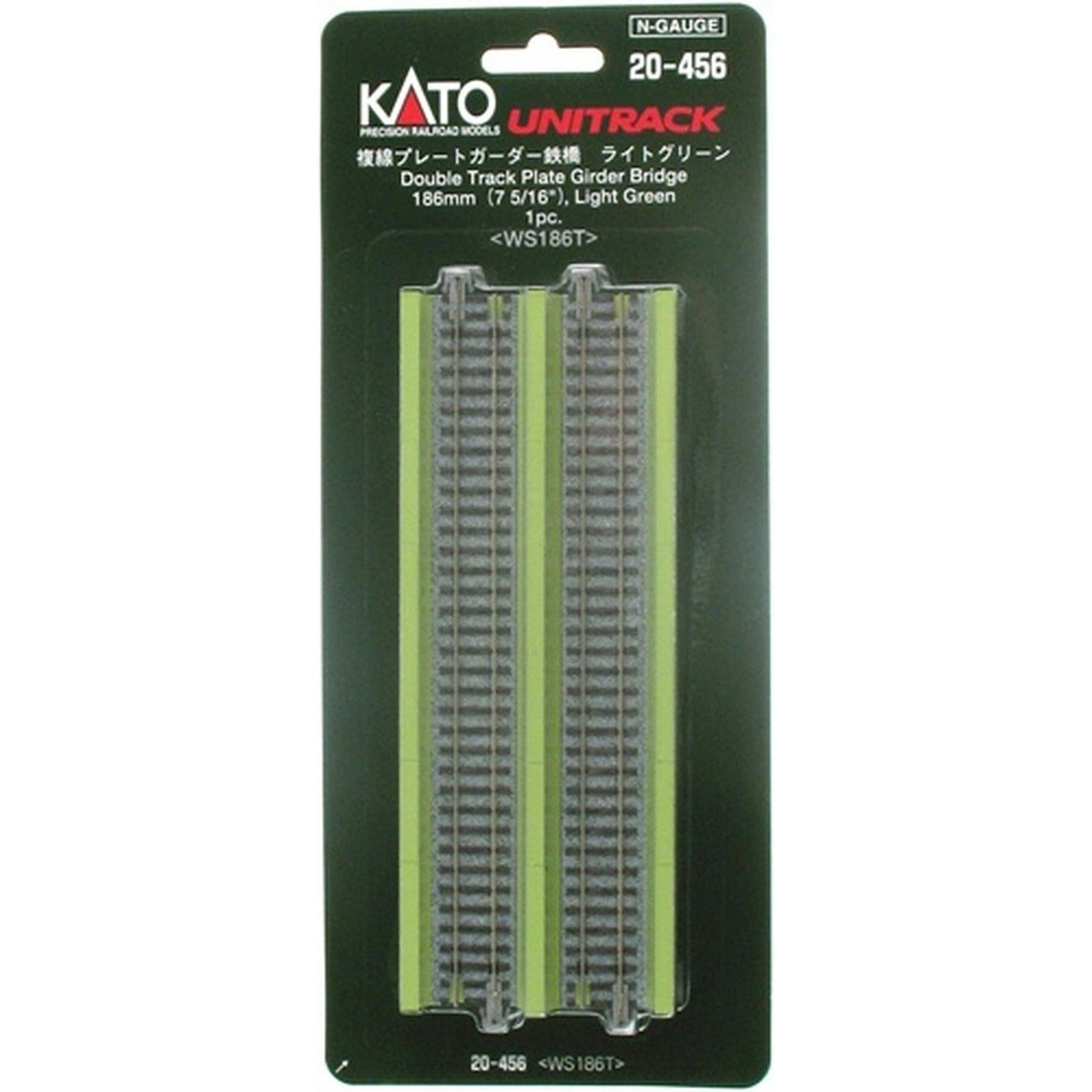 KATO N Unitrack Double Plate Girder Bridge 186mm Green