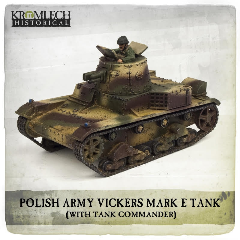 KROMLECH Polish Army Vickers Mark E Type B Tank with Commander