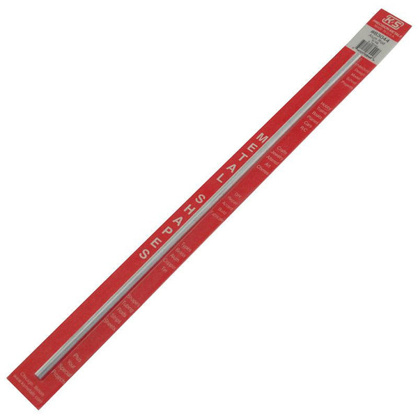 K&S Solid Aluminium Rod (12in Lengths) 3/16in(1 Rod per Card)
