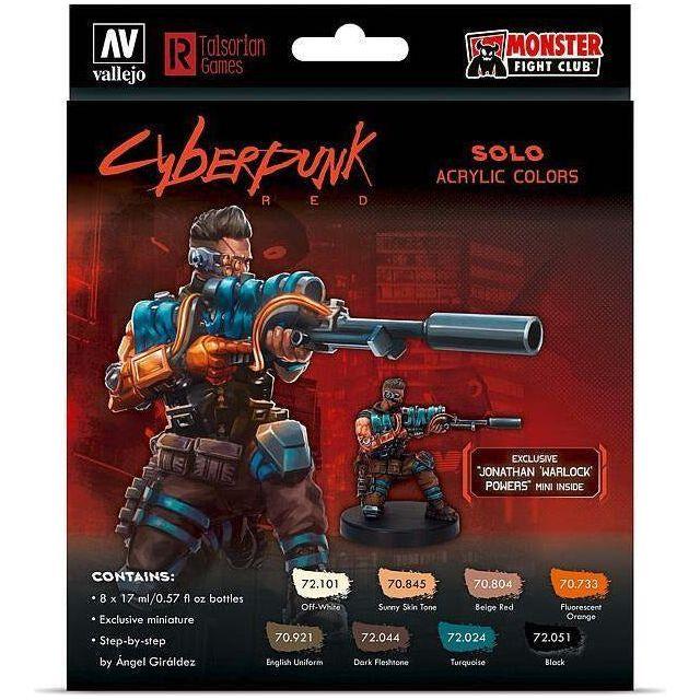 VALLEJO Cyberpunk Solo 8 Colour Acrylic Paint Set