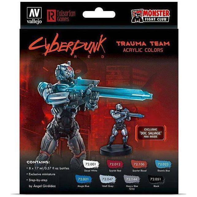 VALLEJO Cyberpunk Truma Team 8 Colour Acrylic Paint Set