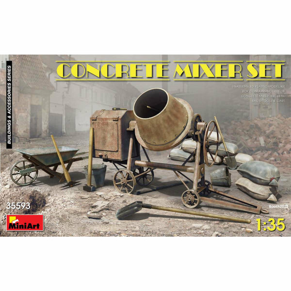 MINIART 1/35 Concrete Mixer Set