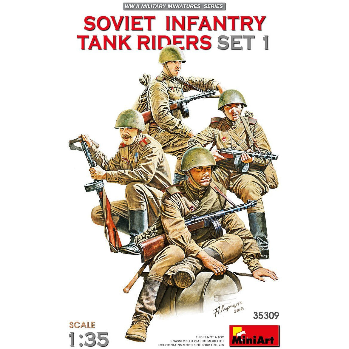 MINIART 1/35 Soviet Infantry Tank Riders Set 1