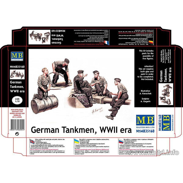 MASTER BOX 1/35 German WWII Era Tankmen