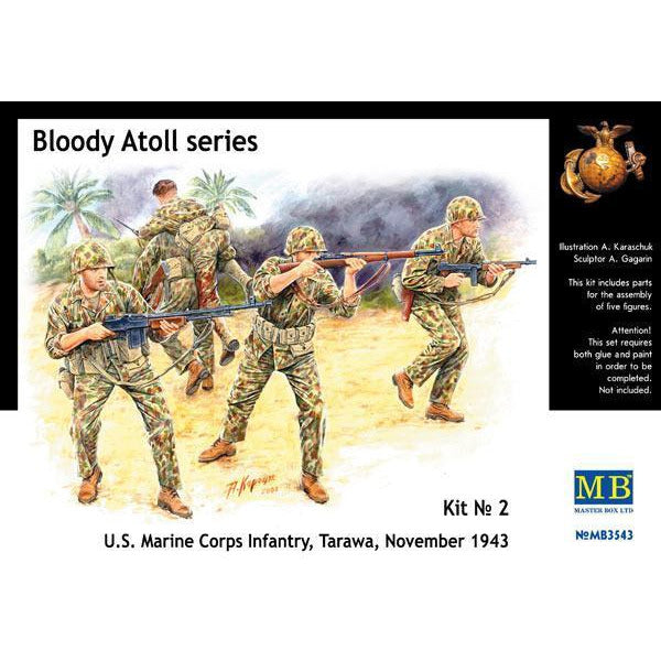 MASTER BOX 1/35 Bloody Atoll: US Marine Corps 1943