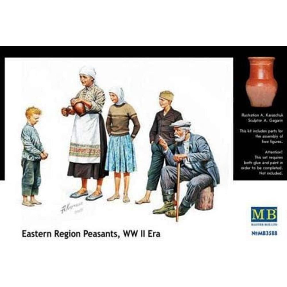 MASTER BOX 1/35 Eastern Region Peasants WWII Era