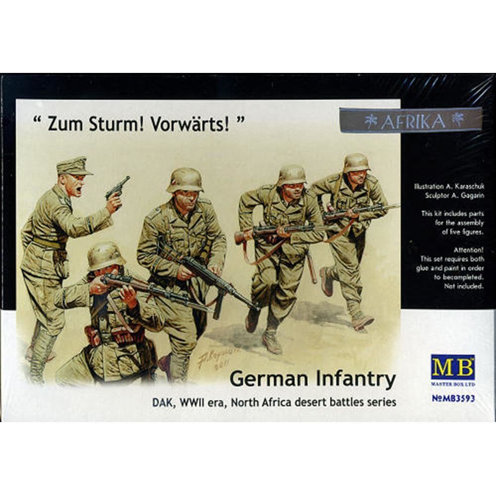 MASTER BOX 1/35 German Infantry DAKWW2 North Africa