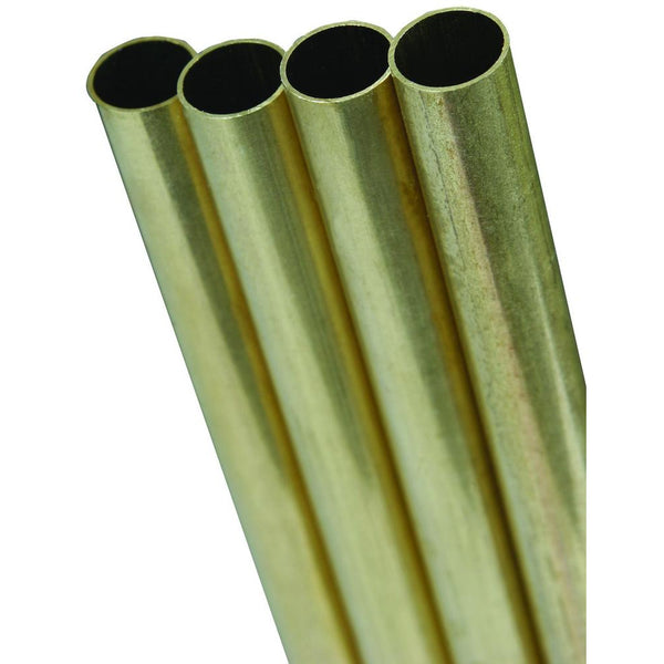 K&S Round Brass Tube .014 Wall (36in Lengths) 1/8in (1 Tube)