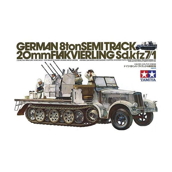 TAMIYA 1/35 German 8Ton Semitrack 20mm Flakvierling Sd.kfz